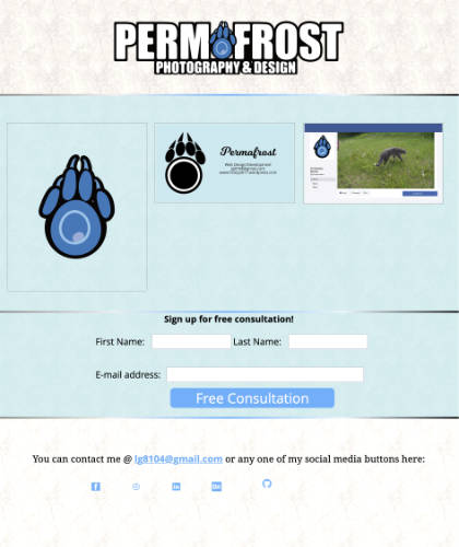 Permafrost Landing Page